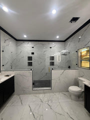 Frameles shower doors