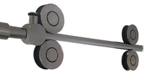 Frameless Shower Glass Door Wheel Sliding Door Set