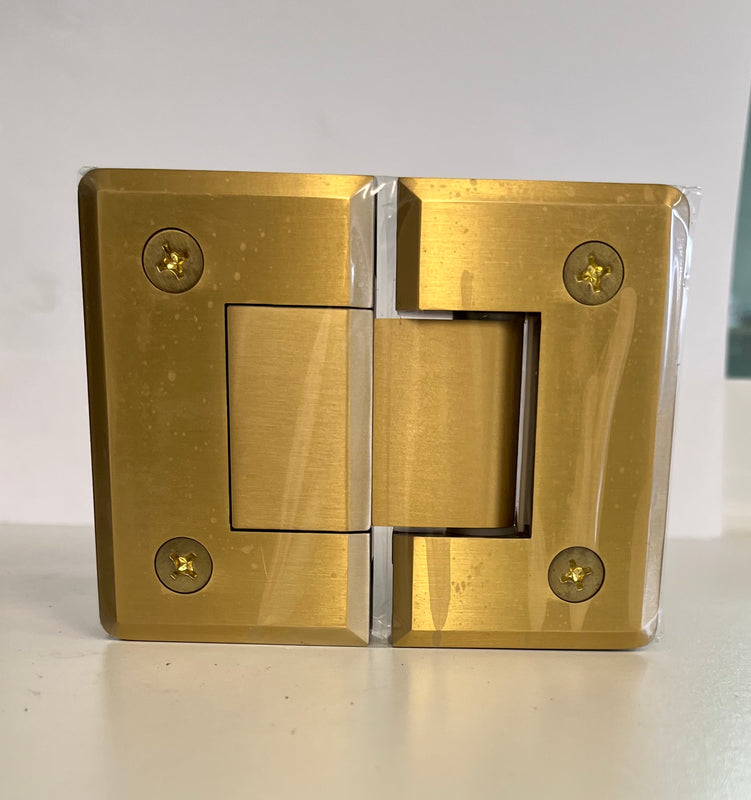 Glass to Glass 180 Degree Standard Shower Hinge 90 x 55 mm