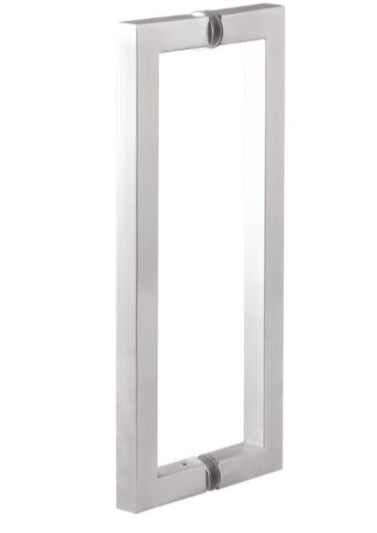 Square Type Back-to-Back Pull Handle 8 x 8 in